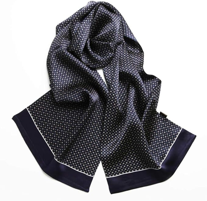 SXXMY Men's Silk Scarf Silk Scarf Scarf Fashion Men Silk Scarf 158x28cm
