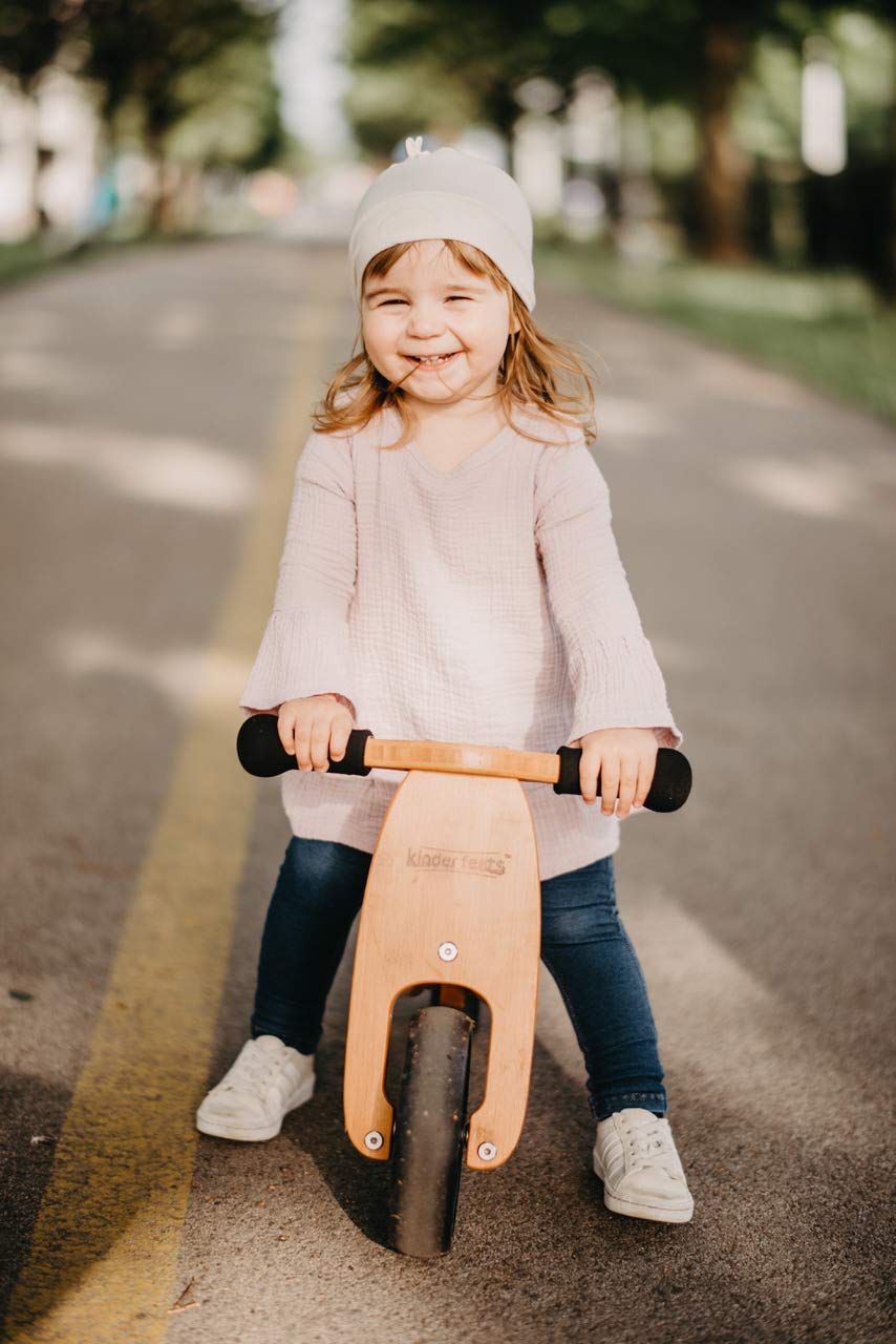 Kinderfeets TinyTot 2-in-1 Wooden Balance Bike and Tricycle - Convert from Bike to Trike | Riding Balance Toy for Kids and Toddlers | 12-24 Months