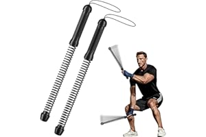 HUI QUAN Ropeless Battle Ropes (2-Pack) - Weighted Portable Workout Ropes for HIIT, Cardio & Muscle Training, Perfect Choice for Beginners, Foldable Home Gym Equipment for Men & Women (Black)