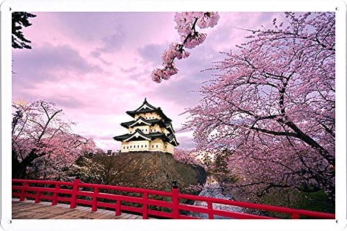 Amazon Com Planet Scene Poster Cherry Blossoms Japan 2 Tin Sign 8 X12 Posters Prints