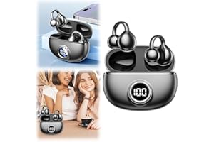 ANGELBEE AI Translation Earbuds Real Time, 3-in-1 Free-Clip AI Language Translator Earbuds, 144 Languages & Accents Two-Way Translation Ear Clip Earbuds with Two Years Subscription, for Business Learning (A)