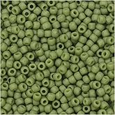 Toho Seed Beads, Round 11/0 Semi Glazed, 8 Gram Tube, Honeydew