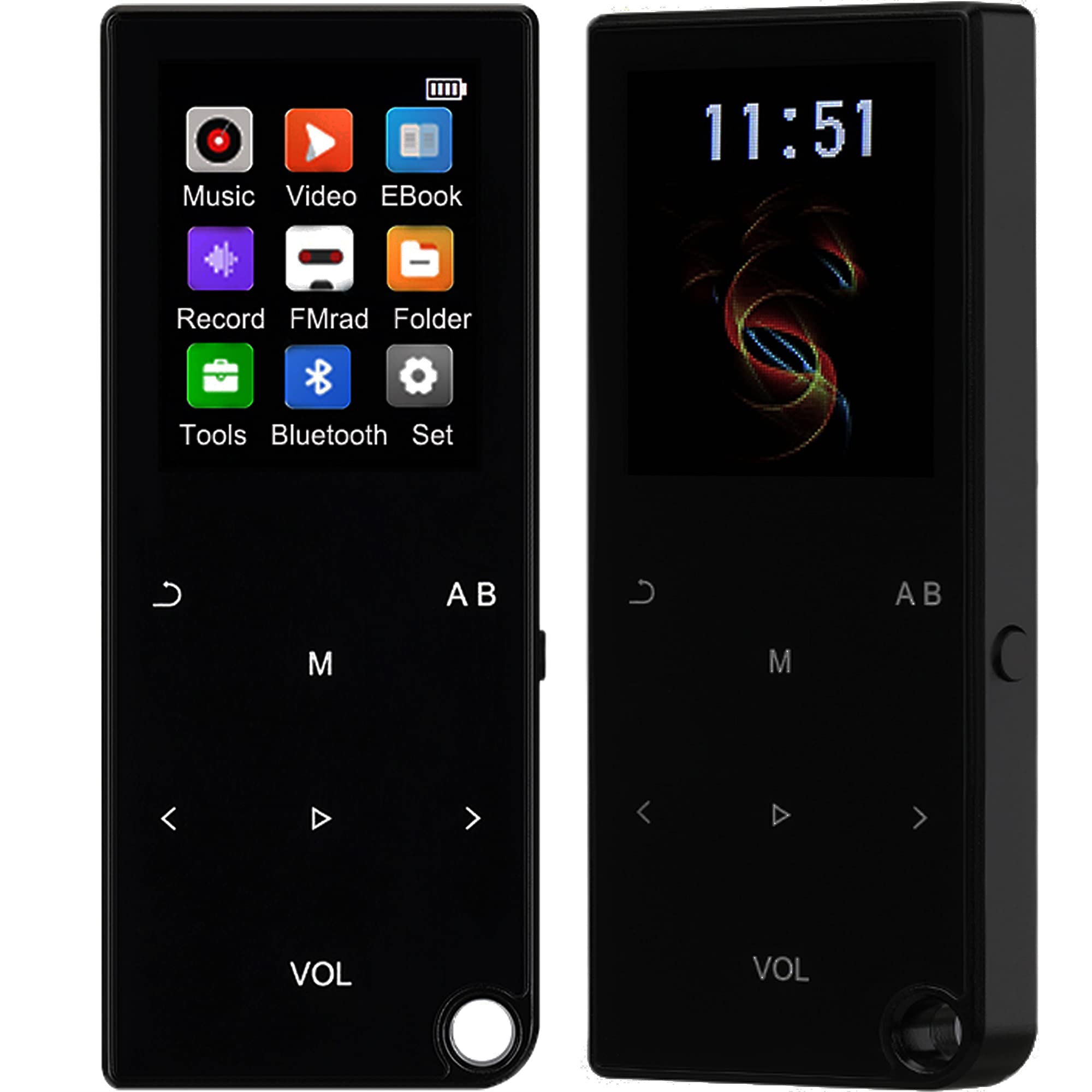 Photo 1 of MP3 Player, Music Player with 16GB Micro SD Card, Build-in Speaker/Photo/Video Play/FM Radio/Voice Recorder/E-Book Reader, Supports up to 128GB