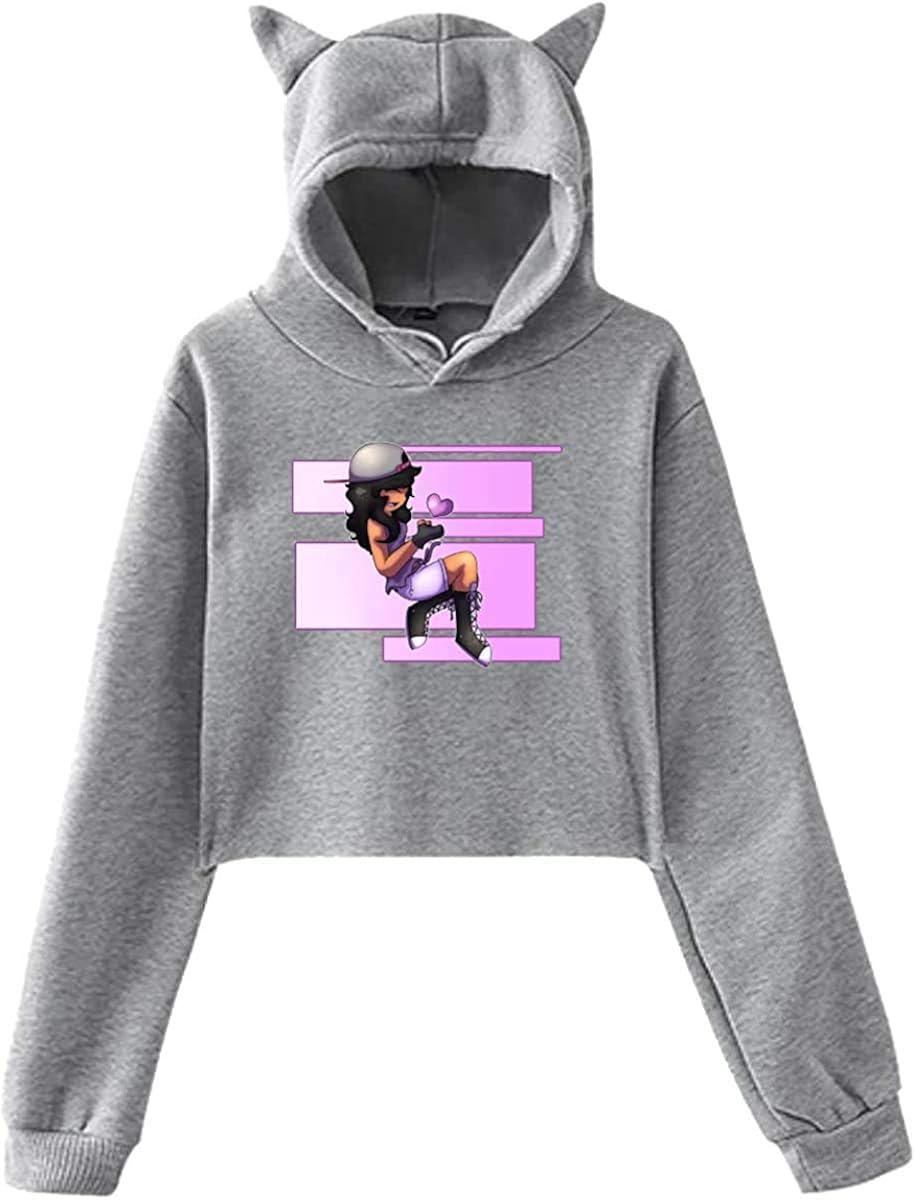 Women's Cat Ear Hoodie Sweater Aphmau Gaming Hoodie Black Amazon.co.uk