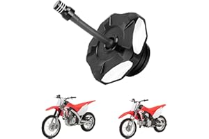 IUVWISN Dirt Bike Gas Fuel Tank Cap Cover with Vent Hose CNC for CRF 110 125 CRF110 CRF125 2019-2023 Black
