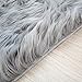 OJIA Deluxe Soft Fuzzy Fur Rugs Faux Sheepskin Shaggy Area Rugs Fluffy Modern Kids Carpet for Living Room Bedroom Sofa Bedside Decor(4 x 6ft, Grey)