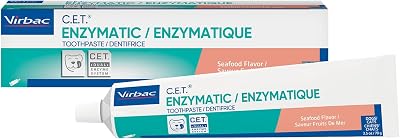 Virbac C.E.T. Enzymatic Tartar Control Toothpaste Seafood Flavor for Dogs Cats