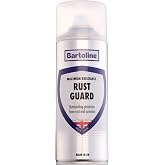 Bartoline Rust Guard Spray, 13.5 oz - Satin Finish Rust Protection for Metal, Tools, Vehicles, Gates &amp; Outdoor Equipment Weather &amp; UV Resistant - 400 ml