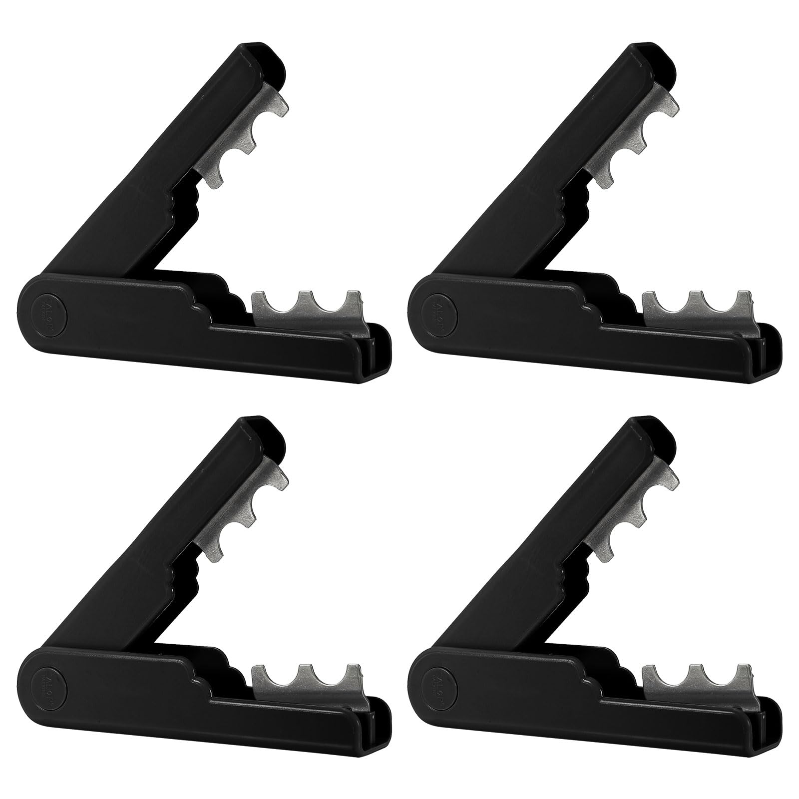 PATIKIL Rose Thorn Stripper Tool, 4Pack Metal Thorn Remover Tools Rose Stem Leaf Thorn Stripper for Rose Flower Floral Arrangement, Black