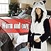 Emolly Fashion Panda Bathrobe with Hood Soft and Warm Robe for Women (Large)
