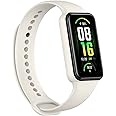 Amazfit Band 7 Fitness & Activity Tracker, Step Monitoring, Heart Rate & SpO2 Monitoring, Virtual Pacer, 18-Day Battery, Sleep Quality Analysis, Alexa Built-In, Water Resistant, (Beige)