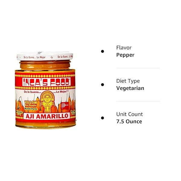 INCA’S FOOD AJI AMARILLO YELLOW HOT PEPPER PASTE – 7.5 OZ