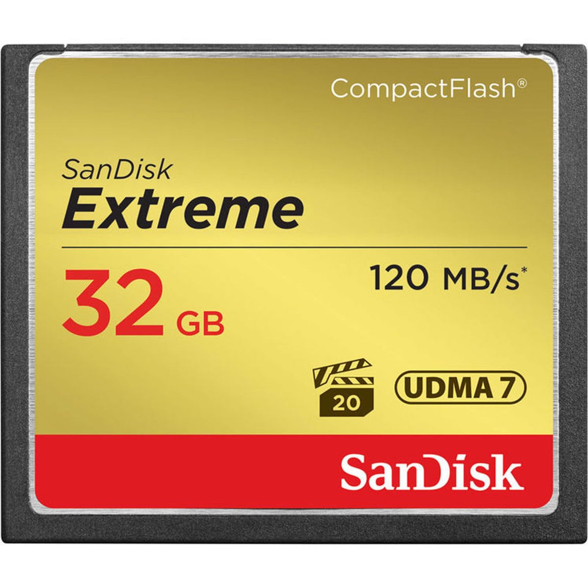 SanDisk SDCFXSB-032G-G46 CF Extreme Memory Card 32GB 120MB/S Class 10