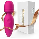 Fuwyiy Mini Massager Tools,Small Waterproof Cordless Handheld Massager with 10 Vibration Modes, Personal Handheld Massager for Back(Rose Red)