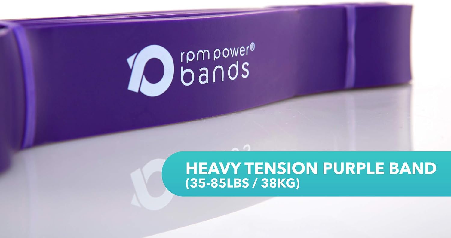 RPM Power Bands, Professional Standard Resistance Bands (15-125lb Resistance) for Strengthening Toning, CrossFit - Image 5