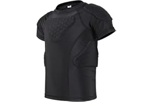 TIAXU TIAXU Youth Football Padded Shirt Chest Rib Protector Kids Boy Girls Protective Shirt for Football Baseball Softball