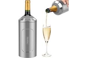 MOREFEEL Wine Chillers for Bottles-Ideal Gift for Wine Lovers,Stainless Steel Wine Cooler Chiller Bucket,Champagne Cooler Sleeve-Vacuum-Insulated Wine Bottle Cooler Sleeve for Long-Lasting Temperature Control