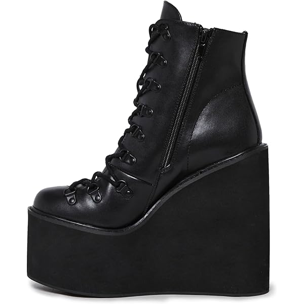 Amazon.com | Dolls Kill Devil Games Mismatched Combat Boots