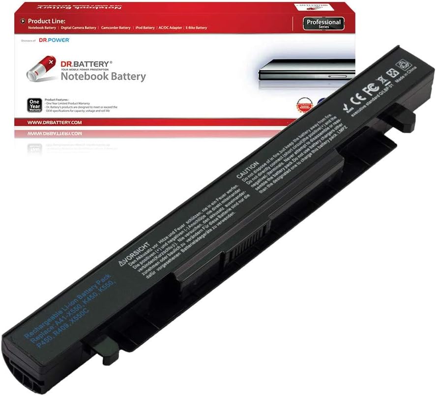 DR. BATTERY A41-X550A Battery Compatible with Asus A41-X550 F550 F450 X550 R510C A550 K550 P550 X550C X450 A550L X550J R510 (14.4V / 32Wh)
