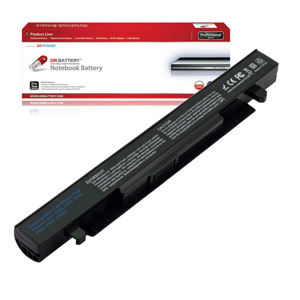 DR. BATTERY A41-X550A Battery Compatible with Asus A41-X550 F550 F450 X550 R510C A550 K550 P550 X550C X450 A550L X550J R510 (14.4V / 32Wh)