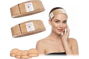 HappClan Wig Grip Band - Velvet Wig Grips, Headband for Keeping Wigs in Place, Bands No Slip, 2 Pack +4 Pcs Cap(Beige Blonde)