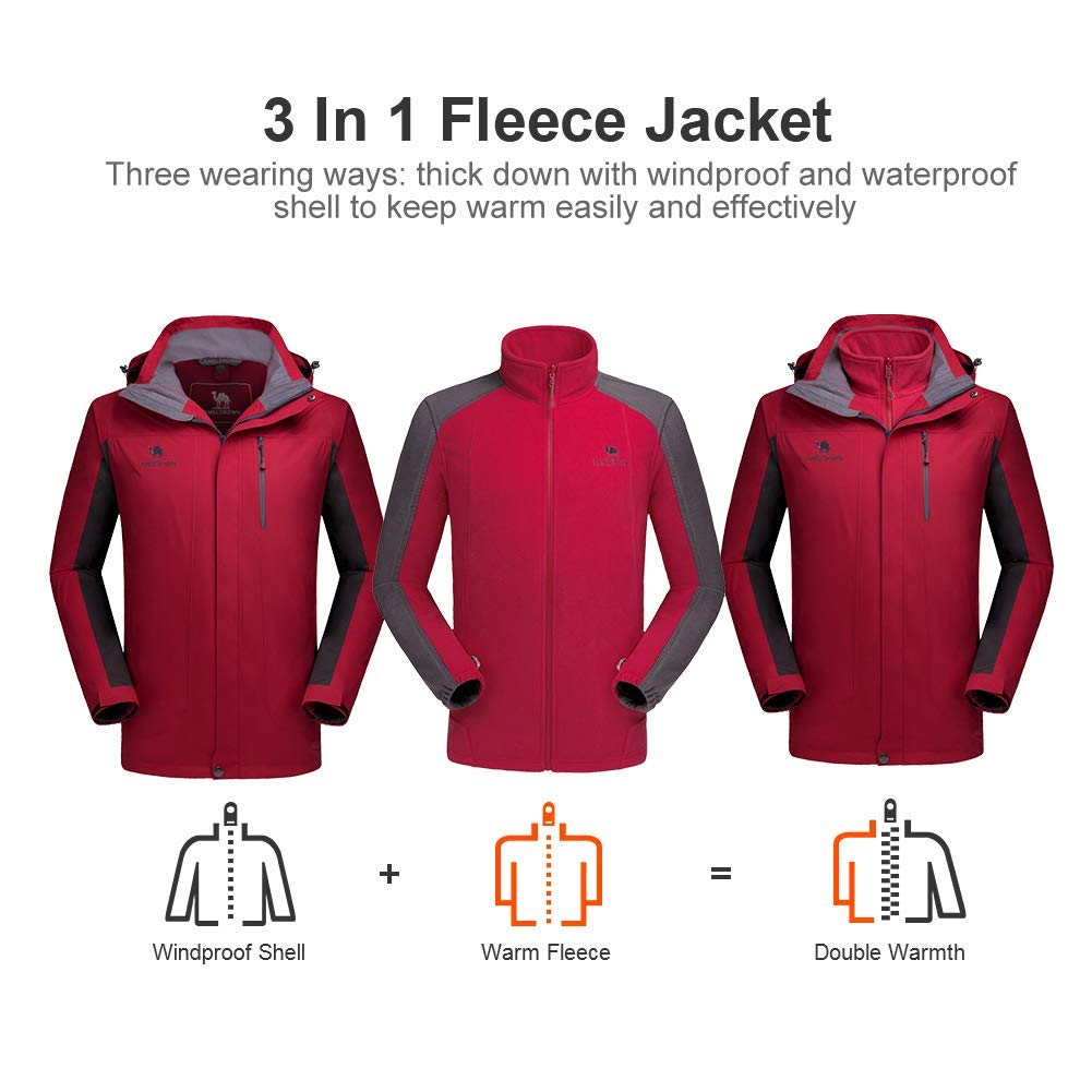 camel crown fleece jacket