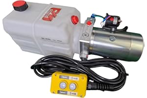 PRIMARY MOVER 6 Quart Single Action Dump Trailer Pump (12VDC Hydraulic Power Unit, SAE #6 Ports, 3200 Max PSI, 280 Amps, 2.0 GPM)