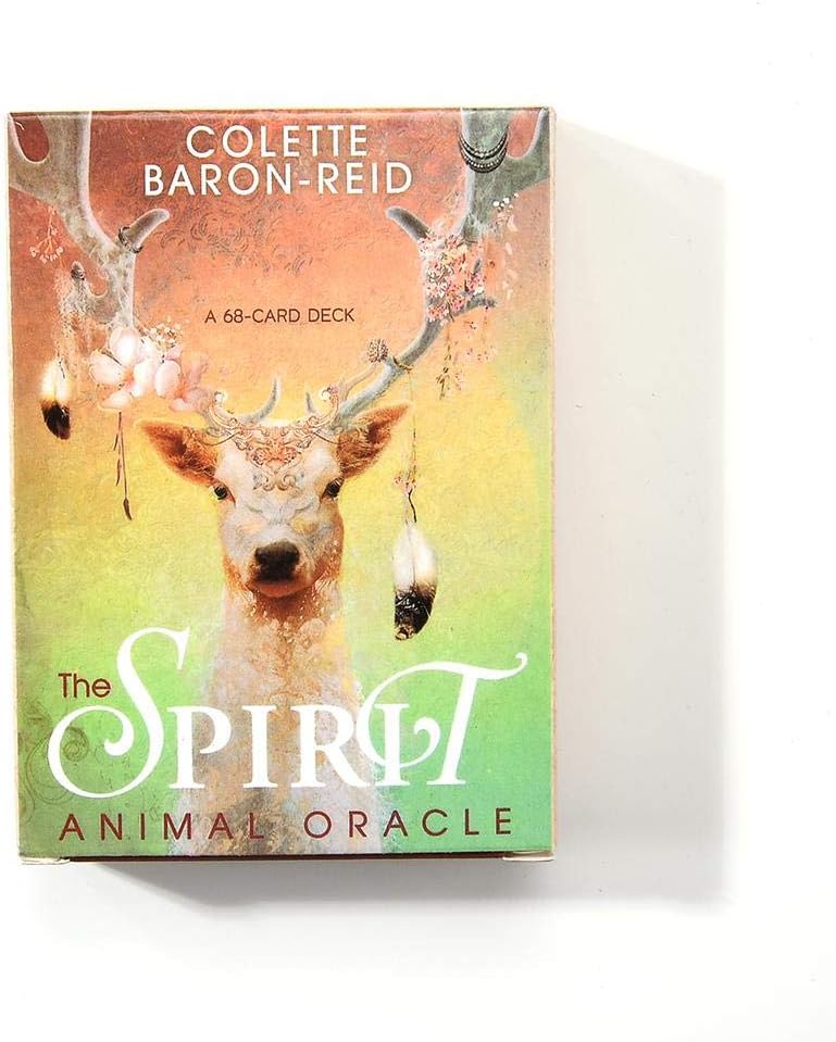 wonderday The Spirit Animal Oracle Cards, 68 Pieces Tarot Deck Cards and Home Guide Party Board Games Cards