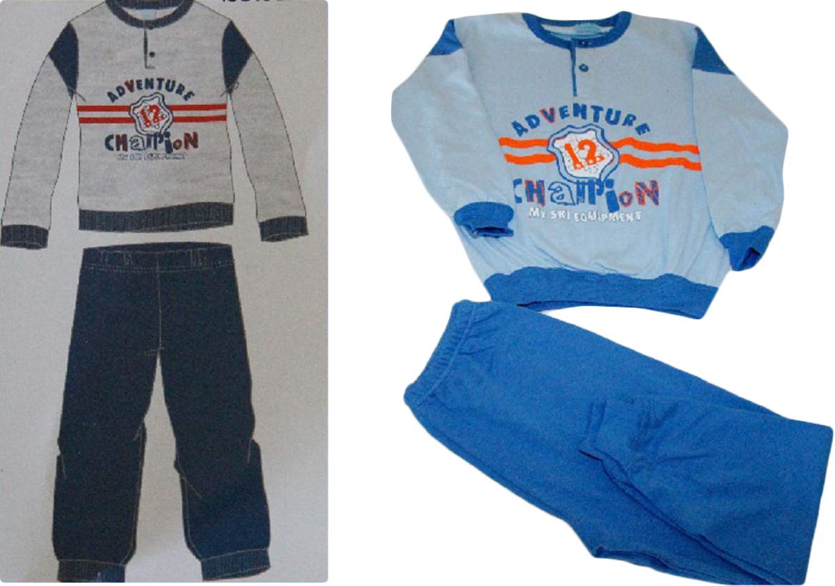 tuta champion celeste