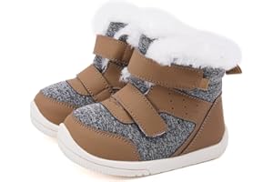 BMCiTYBM Toddler Baby Winter Snow Boots Boy Girl Faux Fur Warm Non Slip First Walking Infant Shoes