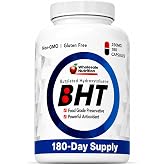 Wholesale Nutrition BHT 250mg, Butylated Hydroxytoluene, 180 Capsules | BHT 250mg Per Capsule, 180 Count, Butylated Hydroxytoluene, Non-GMO, Gluten-Free, Convenient Capsule Format