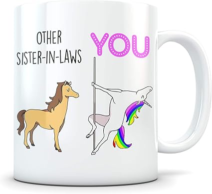 Amazon Co Jp 義理の姉妹ギフト 義理の姉妹用マグ 義理の姉妹用マグ 義理の姉妹のギフトアイデア 義理の姉妹のユニコーン ホーム キッチン
