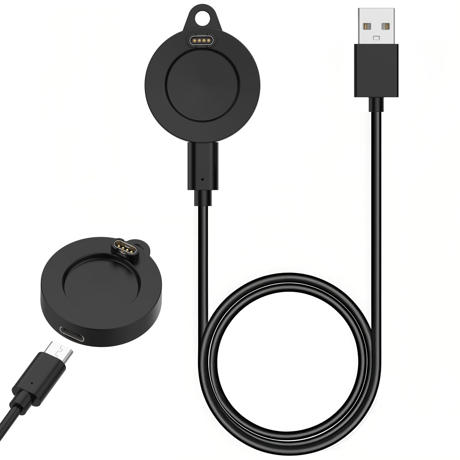 for Garmin Watch Charger - USB Charging Dock Cable for Garmin Vivoactive 6 5 4, Forerunner 970 965 265 165, Fenix 8 7 6 5, Instinct 3 2, Venu 3s 3 2 X1, Approach S70 S62 S50, Tactix 8 7 Smartwatch