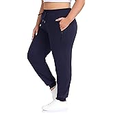 ZERDOCEAN Women's Plus Size Active Sweatpants Tapered Workout Caual Lounge Pants Joggers Pants Zippered Pockets