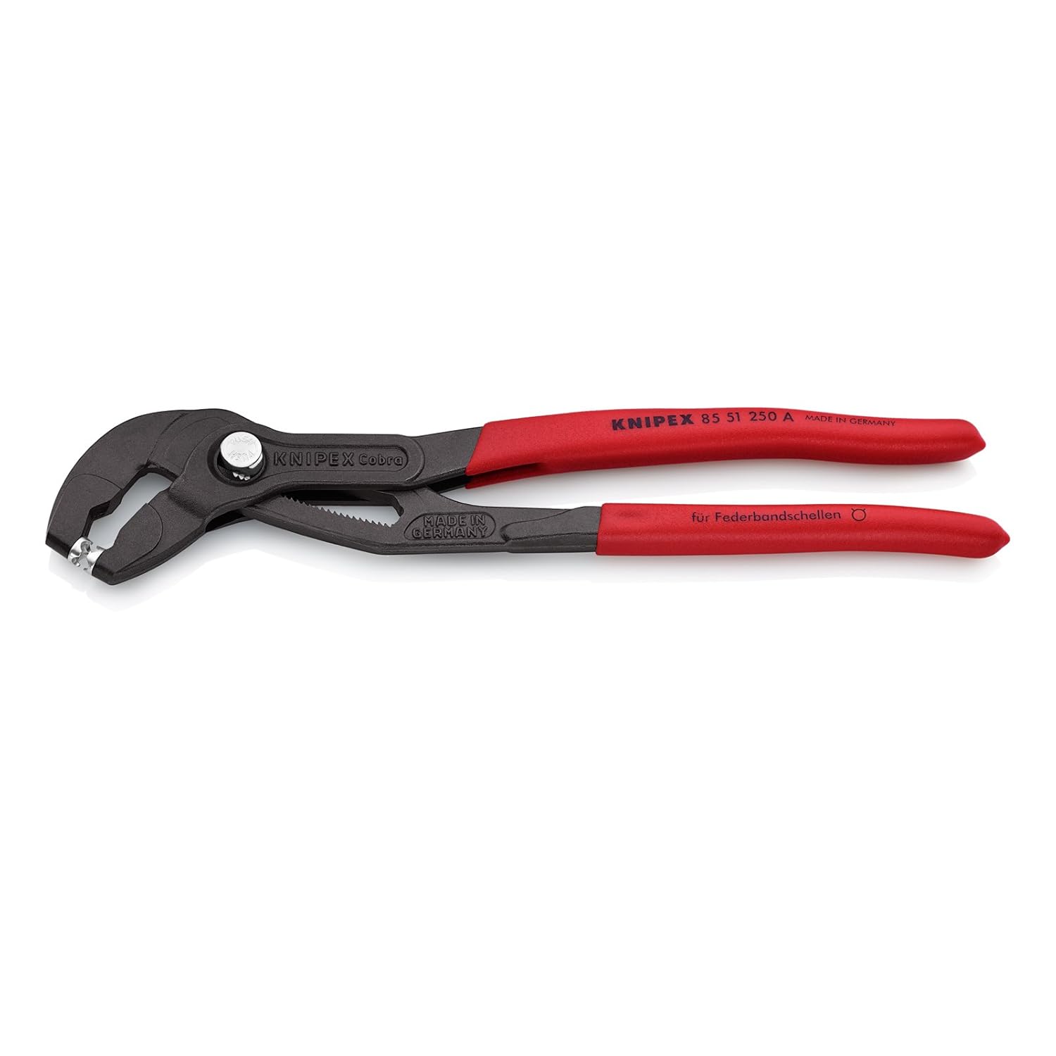 KNIPEX 85 51 250 A Spring Hose Clamp Pliers grey atramentized with non