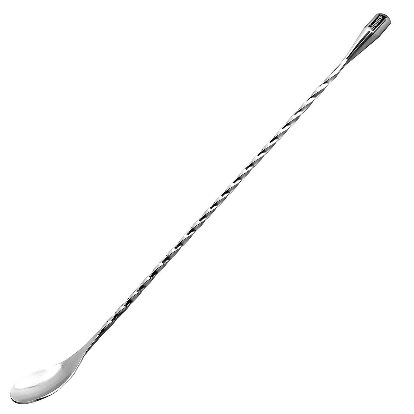 Hiware LZS13B 12 Inches Stainless Steel Mixing Spoon, Spiral Pattern