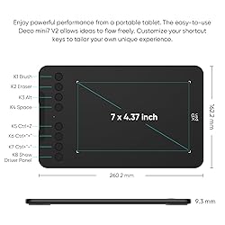 XPPen Updated Deco Mini7 V2 Drawing Tablet-16384