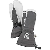 Hestra Army Leather Heli Ski Jr 3 Finger Glove (Grey, 3)