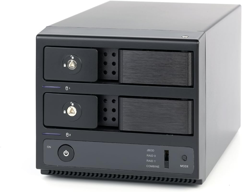 Mobius™ 2Bay FireWire 800, eSATA, USB 3.0 RAID Hard Drive Enclosure Amazon.co.uk Computers