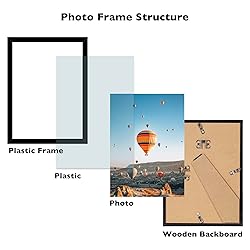 JCJMY 8.3x11.7 A4 Picture Frame Set of 6 for Wall