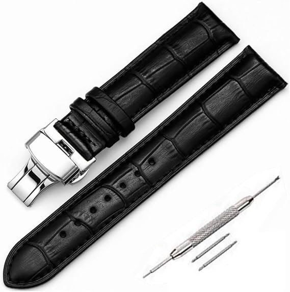 Amazon 本革時計バンド 時計ベルト レザー 腕時計 ベルト Dバックル プッシュボタン式 観音開き 防水 時計バンド 高級感 ビジネス風 メンズ レディース用 16mm 18mm mm 22mm 黒い ブラウン 時計バンド 腕時計 通販