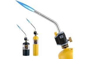 GasBRUH High Intensity Propane Torch Head with Igniter, Trigger Start GasTorch, blow Torch Kit for Propane Mapp Gas（CSA, Tank not included)