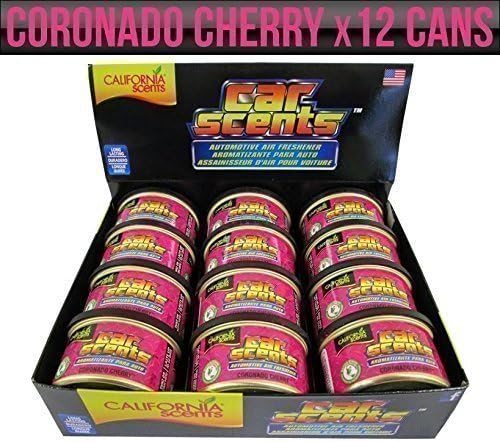 California Scents CCS-007 Air Freshener Cherry Scent, Coronado Cherry, 12 units, Pink, 42 g (Pack of 12)