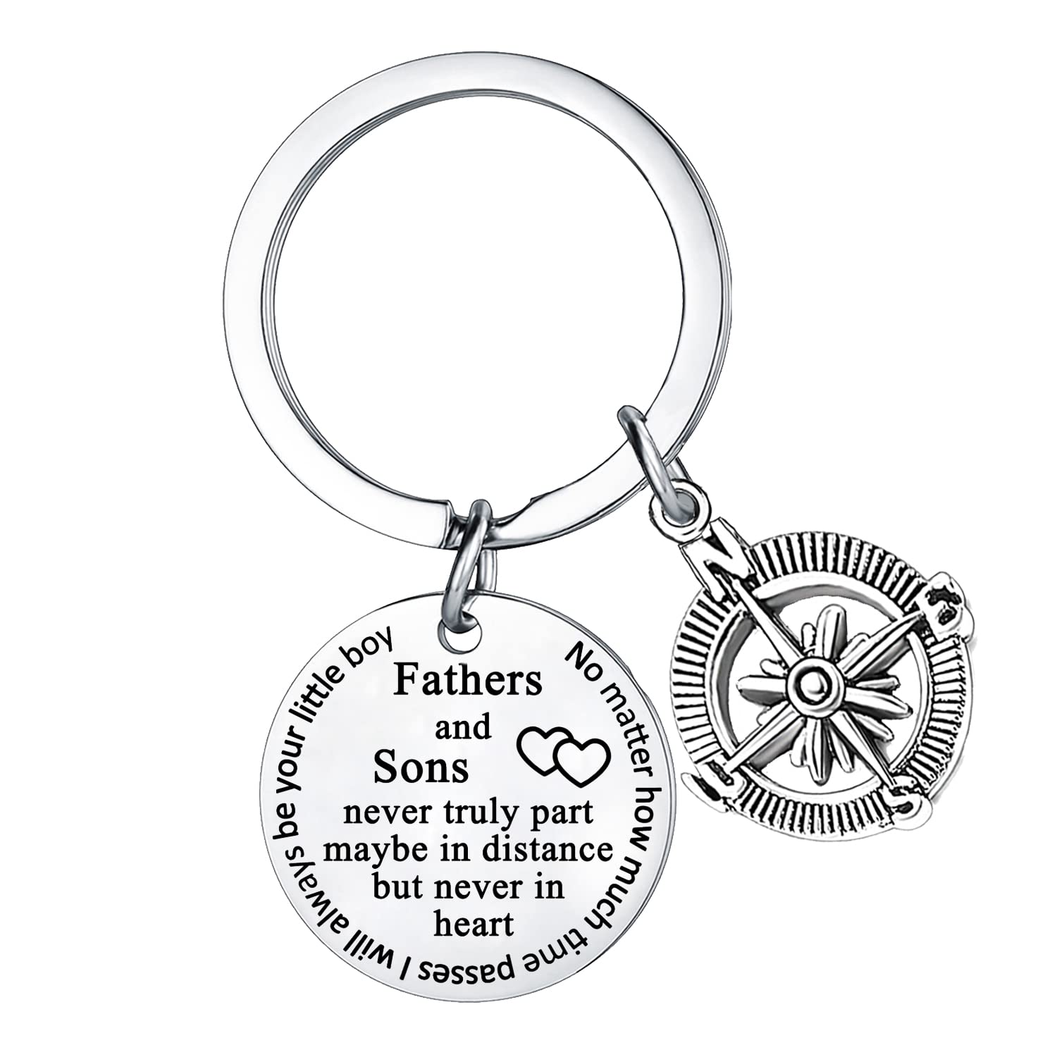 Hgreiwgk Dad Keychain Dad Gifts From Son Daughter Father Keychain Key Tags For Dad Daddy Papa Fathers Day Jewellery Gifts Birthday Gifts For Dad Keyring Gifts For Men Daddy Stepdad (Fathers and Sons)