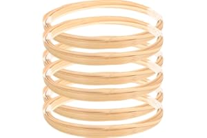 COHEALI Bamboo Strips for Weaving 6 Bundles of 0.5cm Wide Strips for Craft Flat Cane Webbing Basket Weaving Strips for DIY Craft Rattan Cane Webbing Basket Wicker Weaving