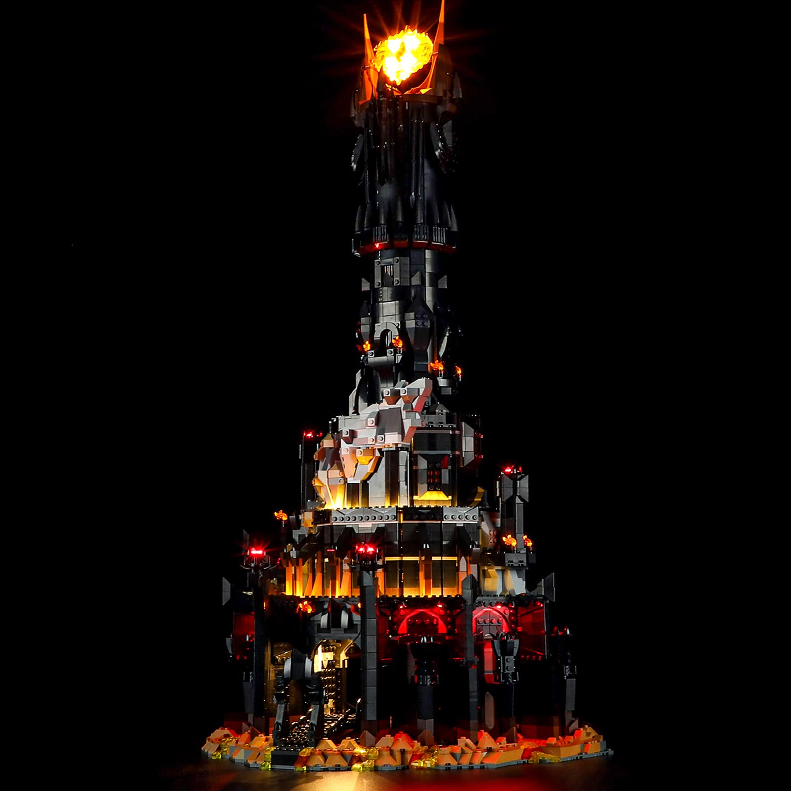 MENZAVA LED Light Set Compatible with Lego Barad-dûr Icons 10333 Building Blocks Model - Model Set NOT Included