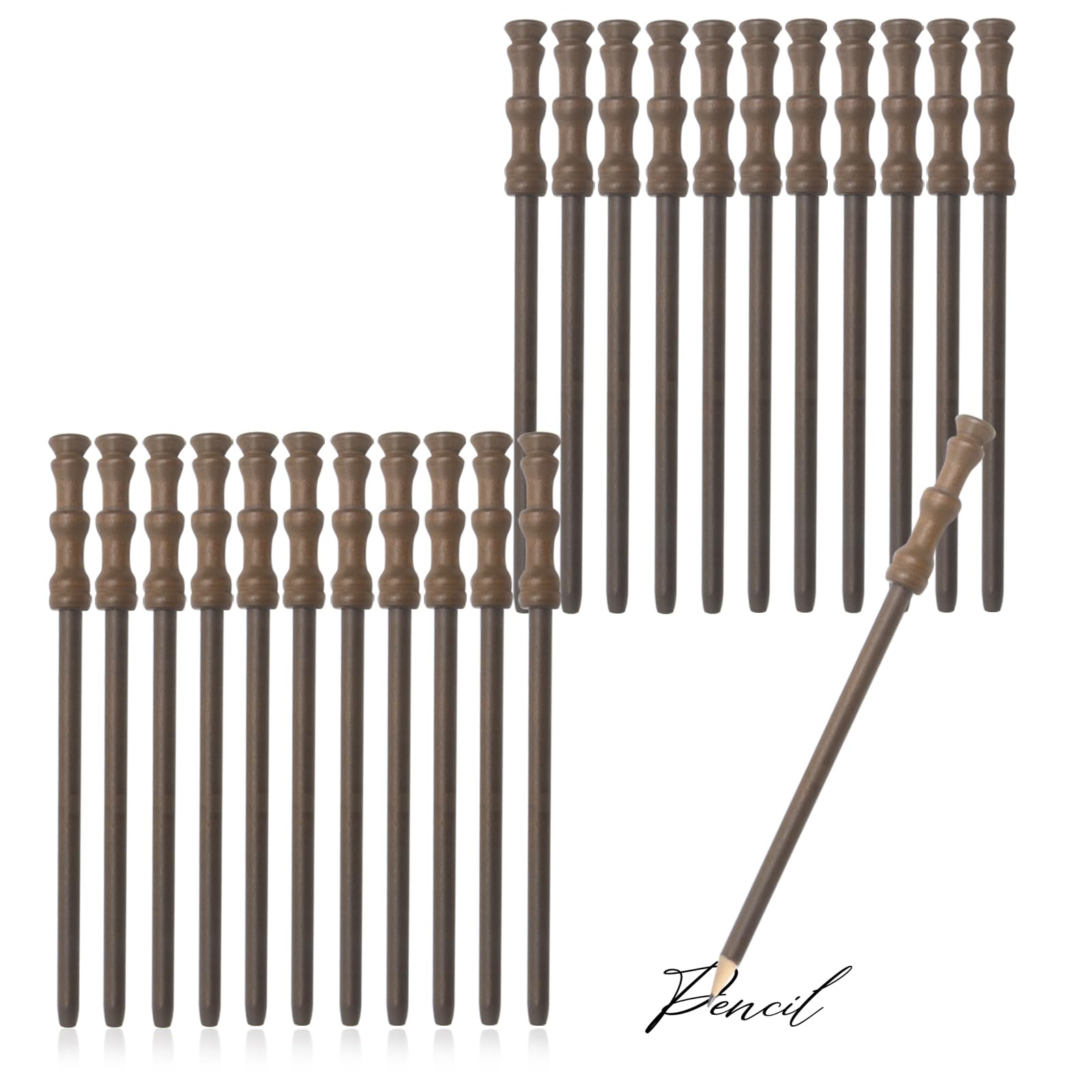 Col-Pary Wand Pencils, Cosplay Party Supplies for teenager Birthday, School Party Favors ,Goody Bag Filler,Halloween Decor,School Rewards(24pcs)