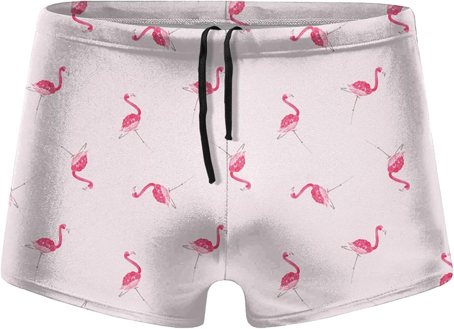 LTtie Men's Swim Trunks Pink Greater Flamingo Quick Dry Swim Boxers