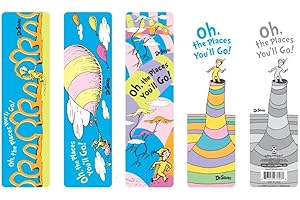 Raymond Geddes 67803 Dr. Seuss Oh The Places You'll Go! Assorted Bookmarks For Kids (Pack of 50)