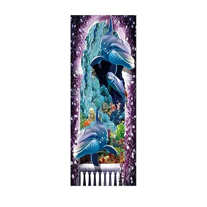 YWLINK Pegatinas De Puerta Tridimensionales 3D Personalidad del ...